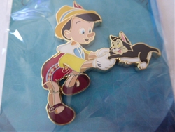 Disney Trading Pin 143451 Artland - Pinocchio and Figaro Playing