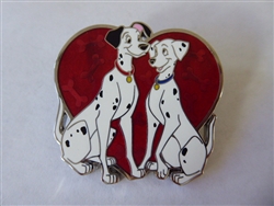 Disney Trading Pins 144352 Pongo And Perdita - Heart - 101 Dalmations