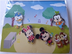 Disney Trading Pins 144572 WDW/DLR - Mickey Mouse and Friends Cutie Set