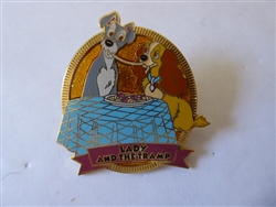 Disney Trading Pins 14518     JDS - Lady & the Tramp - Glitter Ovals