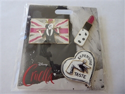 Disney Trading Pin 145818     DSSH - Cruella - Live Action - 3 Pin Set