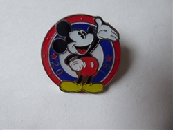 Disney Trading Pin 146778     Monogram - Mickey Mouse - Orange, Blue, and White - 2018