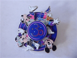 Disney Trading Pin 146982 DLP - Mickey, Donald, Goofy - 30th Anniversary - Spinner