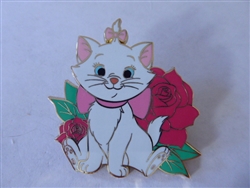 Disney Trading Pin 147083 DLP - Marie with Red Rose