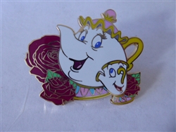 Disney Trading Pin 147089 DLP - Mrs Potts and Chip - Roses