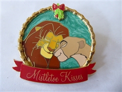 Disney Trading Pin  147609 DLR - Simba and Nala - Mistletoe Kisses