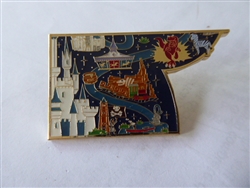 Disney Trading Pin 147751 Loungefly - 50th Anniversary Mickey Resort Map