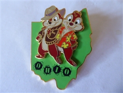 Disney Trading Pin  14902 State Character Pins (Ohio/Chip & Dale)