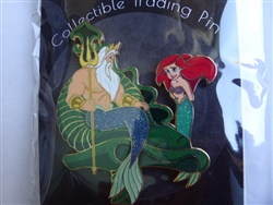 Disney Trading Pin 149645 Artland - Ariel and Triton - Little Mermaid