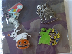 Disney Trading Pins  150665 The Nightmare Before Christmas - Halloween - Booster - Set