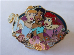 Disney Trading Pin 151667 Princesses - Cinderella & Jasmine & Ariel - Booster