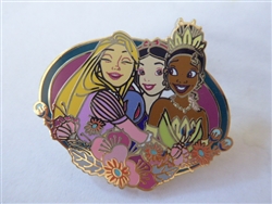 Disney Trading Pin 151668 Princesses - Rapunzel & Snow White & Tiana - Booster