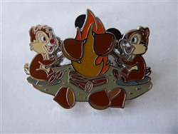 Disney Trading Pin 152095 Chip and Dale - Campfire - Holiday - Mystery