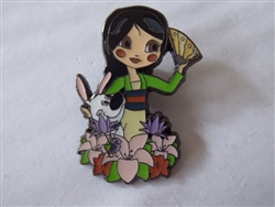 Disney Trading Pin 152263 Loungefly - Mulan - Chibi Floral Princess - Mystery - Series 2