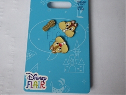Disney Trading Pin 152404 Chip and Dale Flair Set