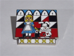 Disney Trading Pin 153075     Alice and White Rabbit - United Kingdom - Its a Small World - Mystery