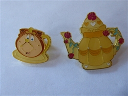 Disney Trading Pin 153304 Loungefly - Belle & Cogsworth Set - Princess Teacup - Mystery