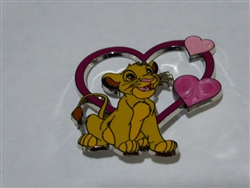 Disney Trading Pin 154119     DLP - Simba - The Lion King - Valentine