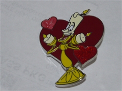 Disney Trading Pin 154125     DLP - Lumiere - The Beauty and the Beast - Valentine