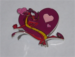 Disney Trading Pin 154128     DLP - Mushu - Mulan - Valentine