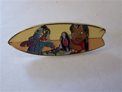 Disney Trading Pin 154619     Uncas - Record Player Stitch - Lilo & Stitch Surfboard Portraits - Mystery