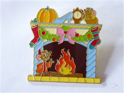 Disney Trading Pins  154886     Uncas - Jaq & Gus - Cinderella - Fireplace - Holiday