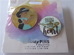 Disney Trading Pins 155549     Jasmine - Follow Your Heart - Aladdin - Set