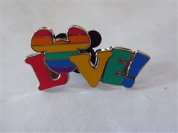 Disney Trading Pins 155725     Love - Mickey Head - Rainbow