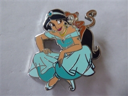 Disney Trading Pins 155977     DLP - Jasmine & Abu - Aladdin - Whispering