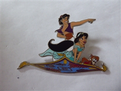 Disney Trading Pins 155979     DLP - Jasmine, Aladdin & Abu - Flying Carpet - Aladdin