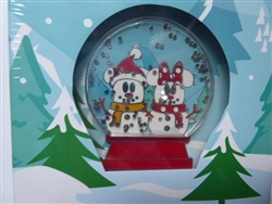 Disney Trading Pin 156246     Loungefly - Mickey and Minnie - Snowmen - Snow Globe