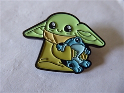 Disney Trading Pin  156599     Loungefly - Grogu with Frog - Star Wars Mandalorian - Chibi Cute