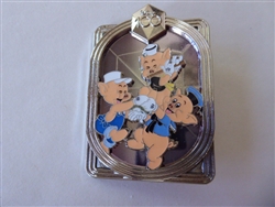 Disney Trading Pin  156958     DEC - Fifer, Fiddler and Practical - Celebrating With Character - Disney 100 - Silver Frame - Three Little Pigs