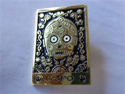 Disney Trading Pin  158081     Bioworld - C3PO - Star Wars - Sugar Skull Tarot Card - Mystery