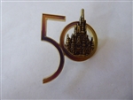 Disney Trading Pin  158247     WDW - Cinderella Castle in 50 - 50th Anniversary