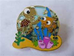 Disney Trading Pins 158289   Squirt and Nemo - Finding Nemo - Clown Fish and Turtle