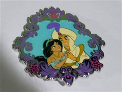 Disney Trading Pin 158572     Pink a la Mode - Jasmine & Aladdin - Royal Couples - Jumbo