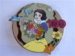 Disney Trading Pin 158910     Pink a la Mode - Snow White - Princess FLorals - Disney 100 - Jumbo