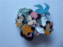 Disney Trading Pins 159136     DLP - Minnie and Hula Dancer Girls - It's a Small World - Hawaii Dancing