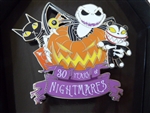 Disney Trading Pin 159477     Jack, Scary Teddy, Black Cat and Zombie Duck - Nightmare Before Christmas - 30th Anniversary - Toys - Jumbo