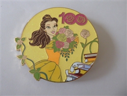 Disney Trading Pin 159626     Pink a la Mode - Belle - Beauty and the Beast - Princess Florals - Disney 100 - Jumbo