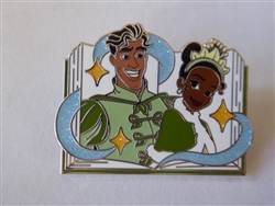 Disney Trading Pin 160238     Tiana and Naveen - Princess and the Frog - Winter Storybook - Gift Card