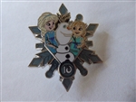 Disney Trading Pin 160255     Young Elsa, Young Anna and Olaf - Frozen - 10th Anniversay