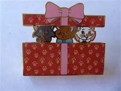 Disney Trading Pin 160262     Loungefly - Berlioz Toulouse & Marie - Holiday Gift Box - Slider - Aristocats Christmas Present