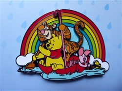 Disney Trading Pin 160264     Loungefly - Tigger, Pooh & Piglet - Rainy Day - Jumbo - Slider - Winnie the Pooh