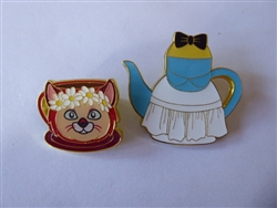 Disney Trading Pin 160387     Loungefly - Dinah & Alice Set - Character Tea - Mystery - Alice in Wonderland