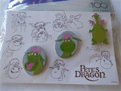 Disney Trading Pin 160448     Pete's Dragon Set - Disney 100 - Decades