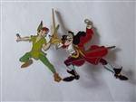 Disney Trading Pins 160574     DLP - Captain Hook and Peter Pan - Cross Swords