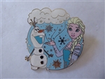 Disney Trading Pin 160784     Elsa and Olaf - Frozen - Flurry and Snowflakes