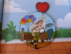 Disney Trading Pins 160797     Loungefly - Carl and Ellie - Pixar Up - Balloons - Jumbo - Stained Glass - Heart